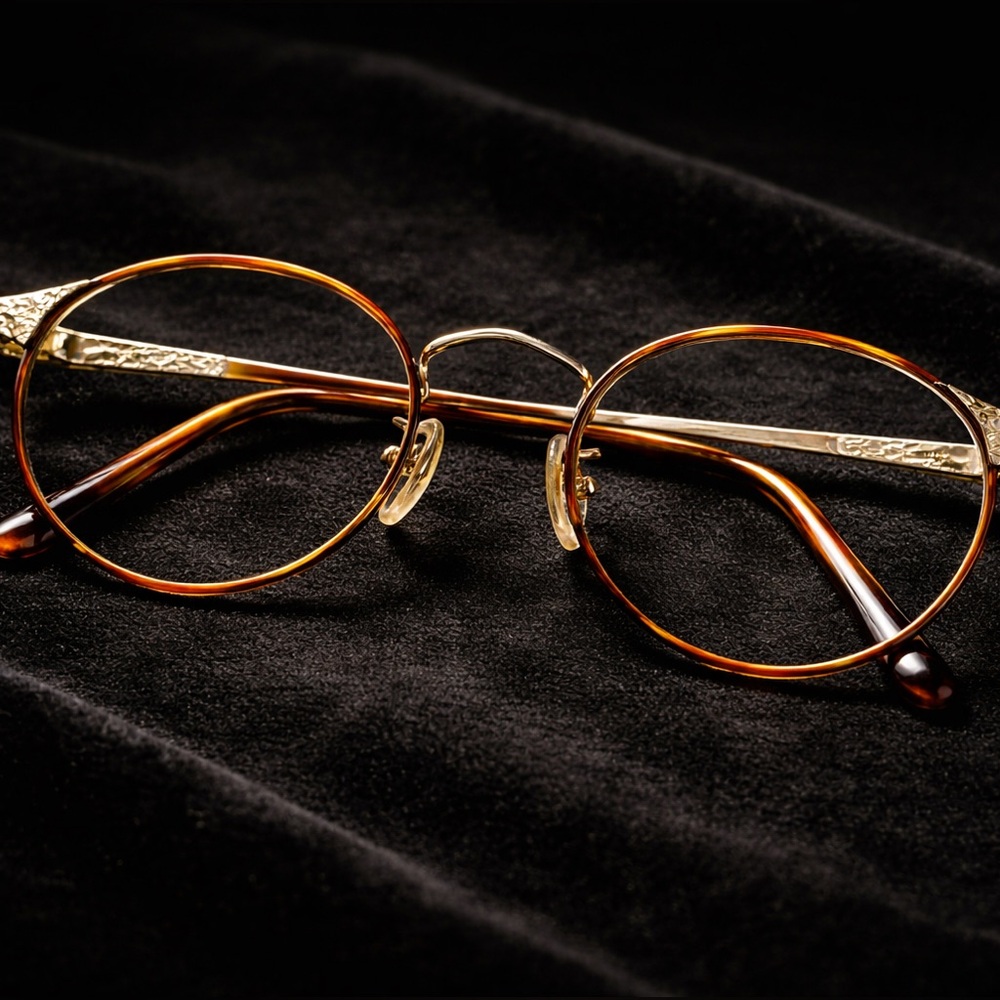 Tura Vintage Round Frames MOD 247 Gold Tortoise - Picture 8 of 11